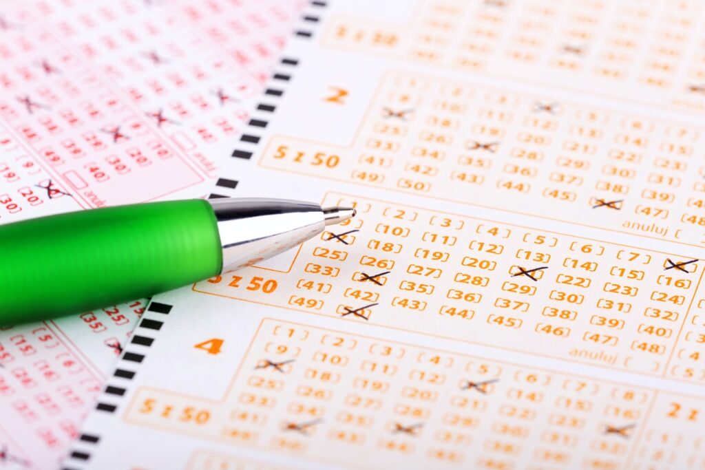 winning lottery ticket